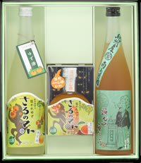 鶯と柑コラボギフトボックス720ml2本&みかん酒300ml2本入り