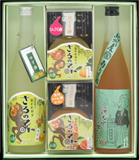 鶯と柑コラボギフトボックス720ml2本&みかん酒300ml2本入り